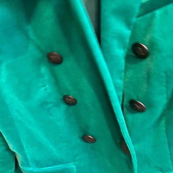 Don Caster Kelly green velvet blazer 10P - Picture 3 of 10